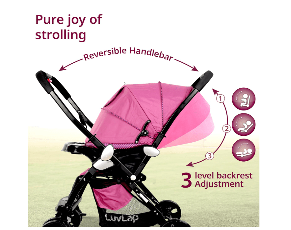 Xplorer Baby Stroller Pink S5000 - Colorland Toys