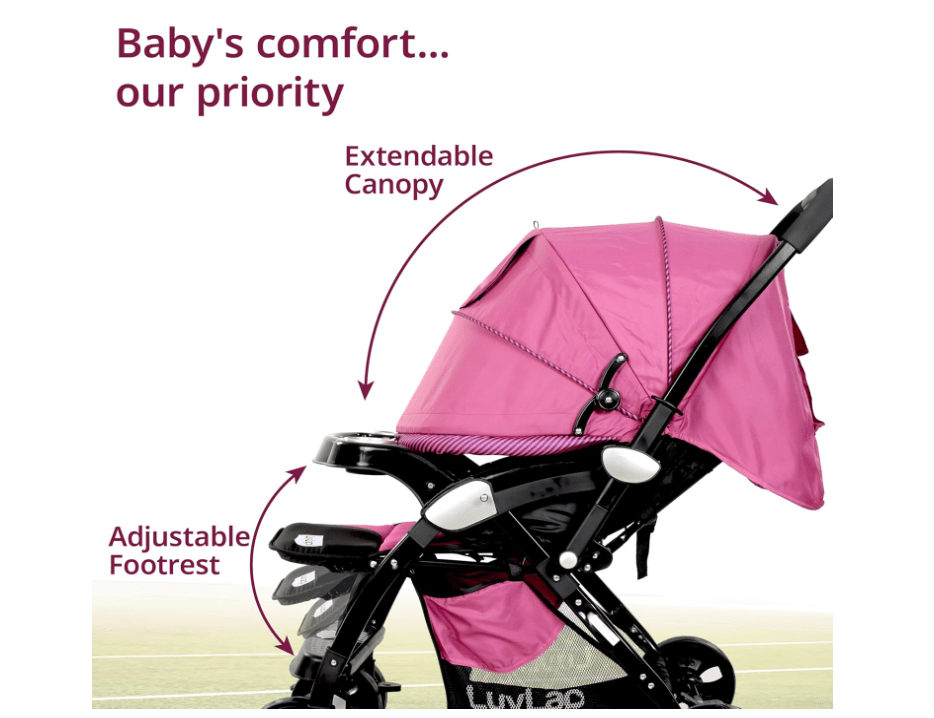 Xplorer Baby Stroller Pink S5000 - Colorland Toys