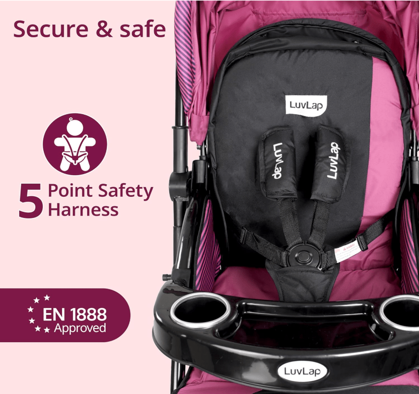 Xplorer Baby Stroller Pink S5000 - Colorland Toys