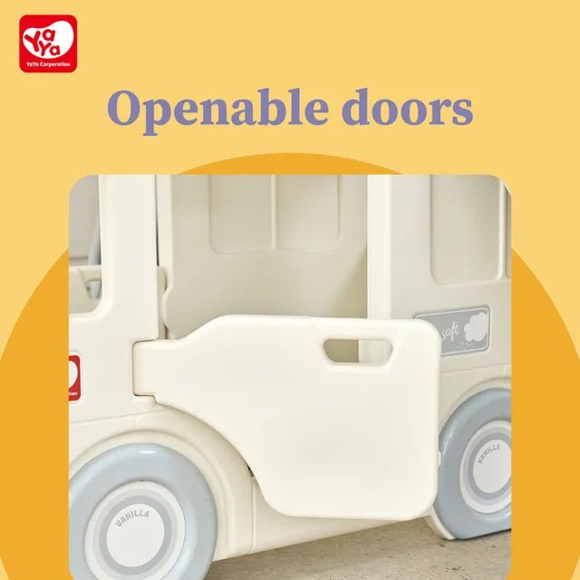 YaYa Little Bus 3in1 Slide Playset Vanilla Y2123 - Colorland Toys