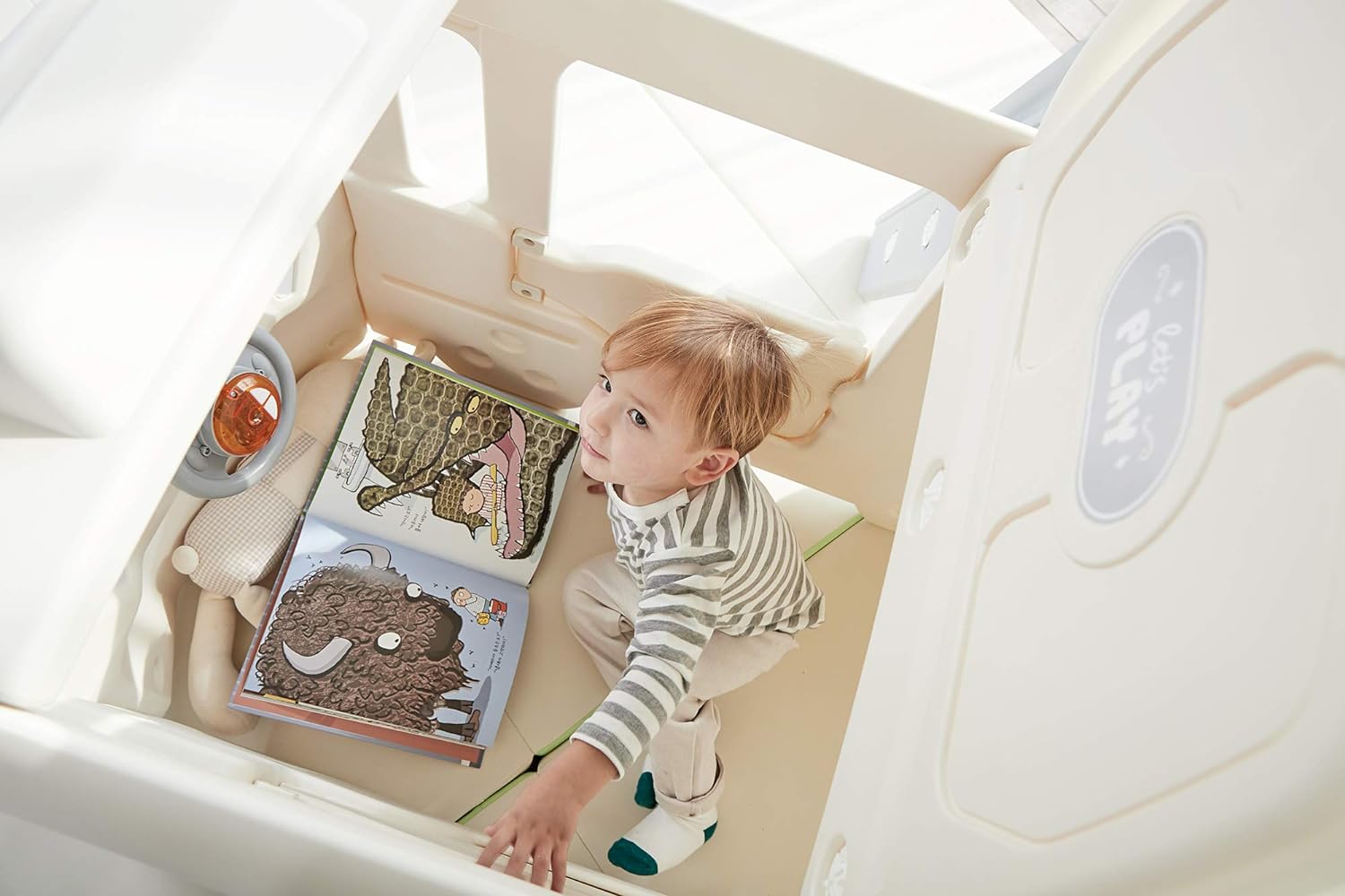 YaYa Little Bus 3in1 Slide Playset Vanilla Y2123 - Colorland Toys