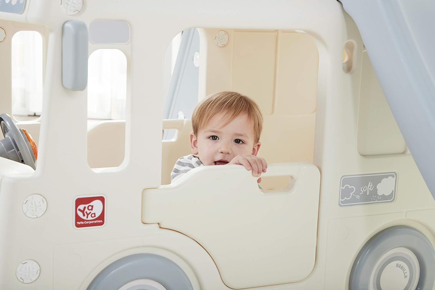 YaYa Little Bus 3in1 Slide Playset Vanilla Y2123 - Colorland Toys