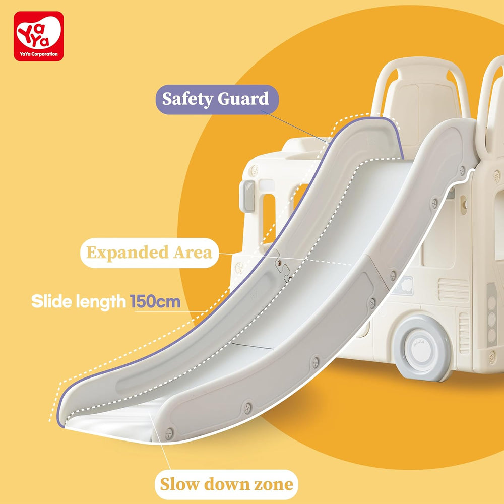 YaYa Little Bus 3in1 Slide Playset Vanilla Y2123 - Colorland Toys