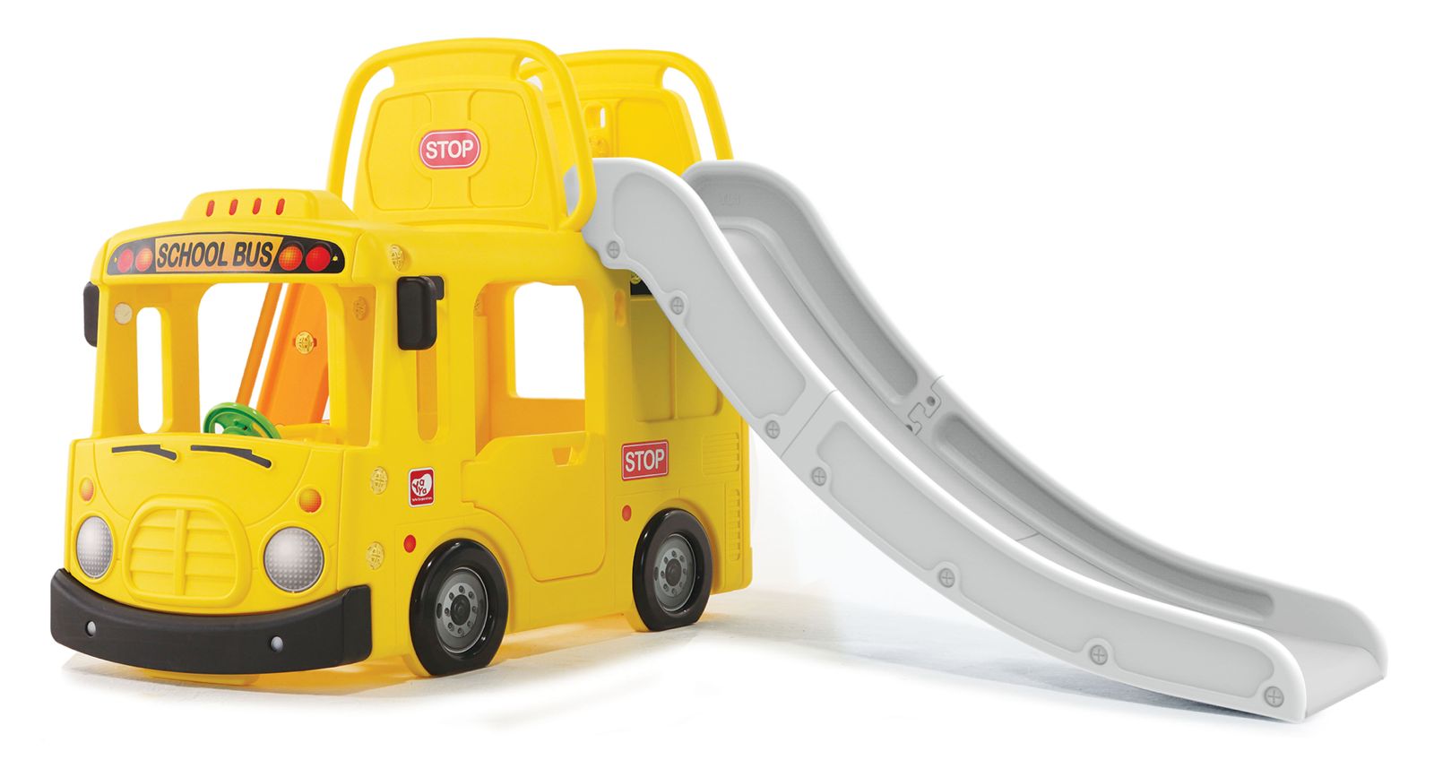 YaYa Little School Bus 3in1 Slide Playset Yellow Y2130 - Colorland Toys
