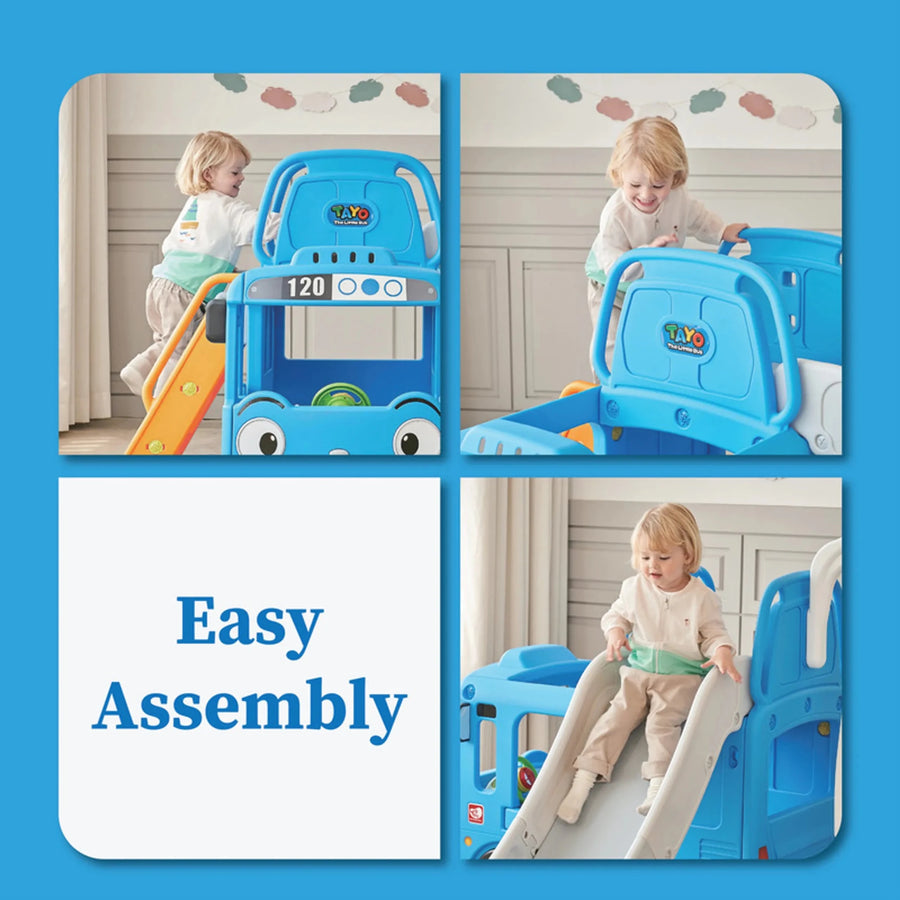 YaYa Little Tayo Bus 3in1 Slide Playset Blue Y2120 — image 5