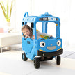 Yaya Ride On Push Car Roof School Bus Blue Z-01