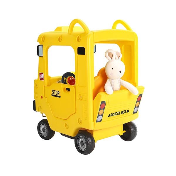 Yaya Ride on Push Car Roof School Bus Yellow Z-03 — image 2