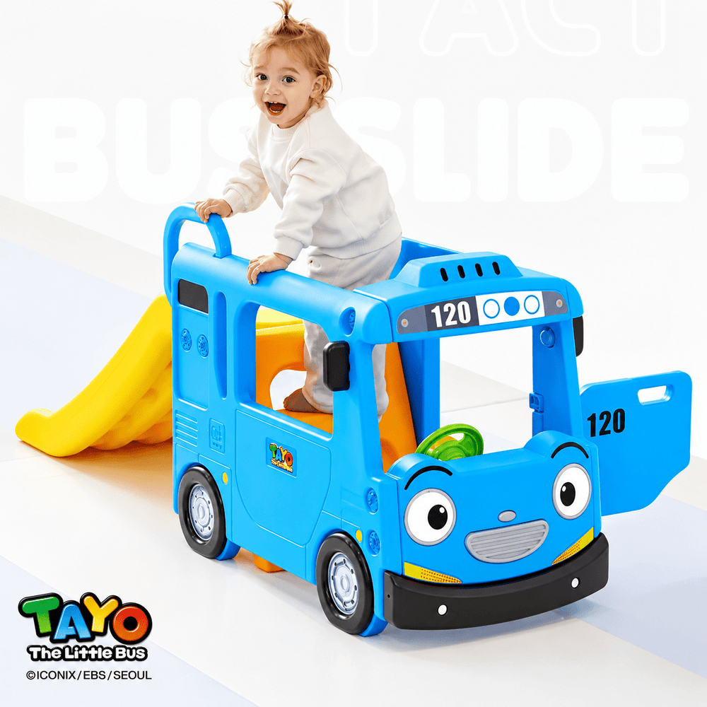 YaYa Tayo Compact Bus Slide Playset Blue Y1969 - Colorland Toys