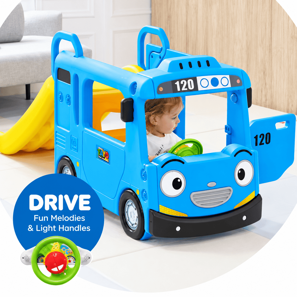 YaYa Tayo Compact Bus Slide Playset Blue Y1969 - Colorland Toys