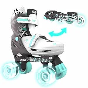 مجموعة Yvolution Neon Cyber Skates رمادية/زرقاء مخضرة 3-6 NT31E4 — image 1