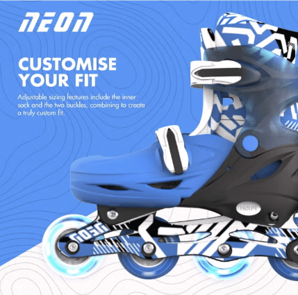 Yvolution Neon Combo Skates 12-2 Goteki Blue NC46B4 — image 2