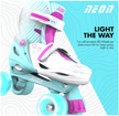 Yvolution Neon Combo Skates Size 12-2 Teal/Pink NT09T4