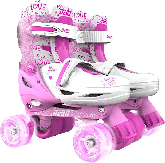 Yvolution Neon Combo Skates Size 3 - 6 Pink NT10P4 - Colorland Toys