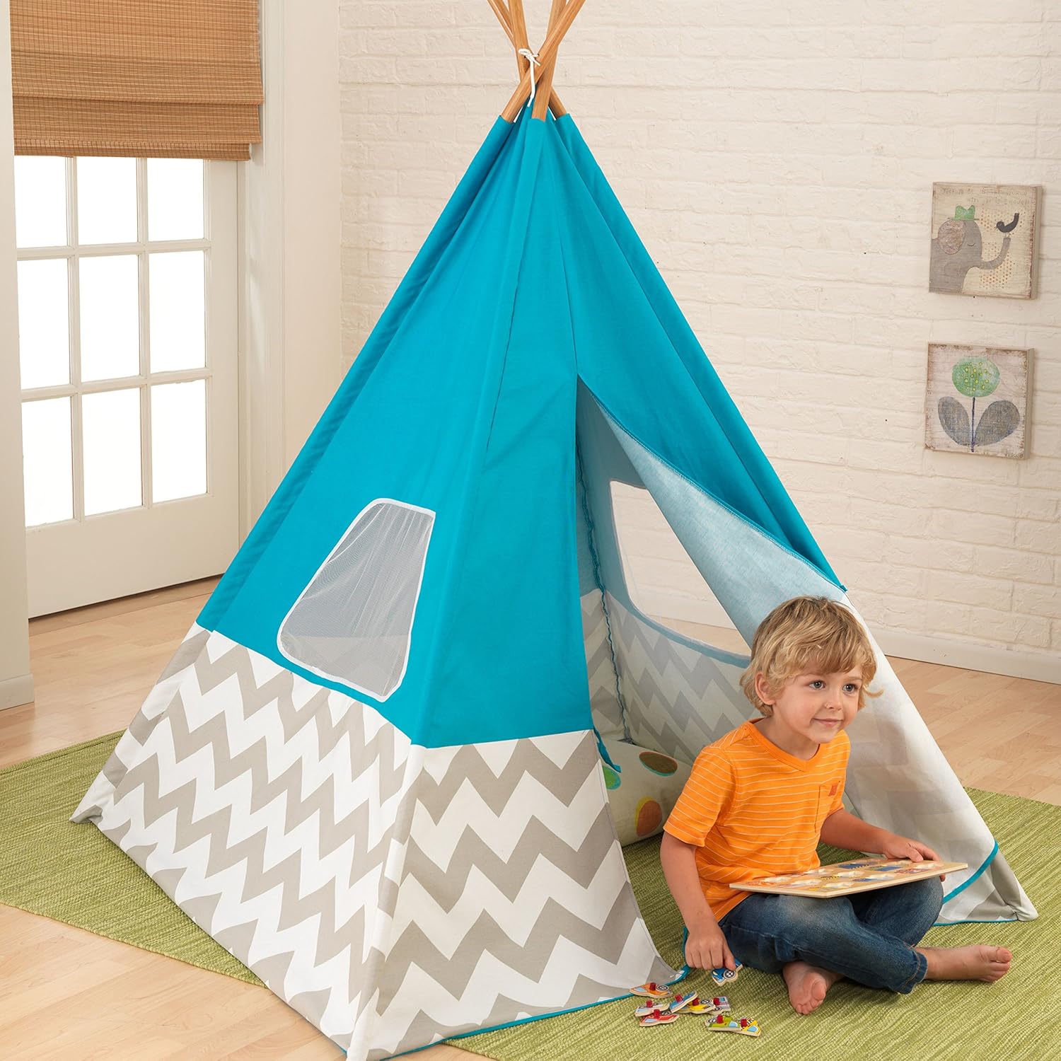 Turquoise Teepee Tents - Colorland Toys
