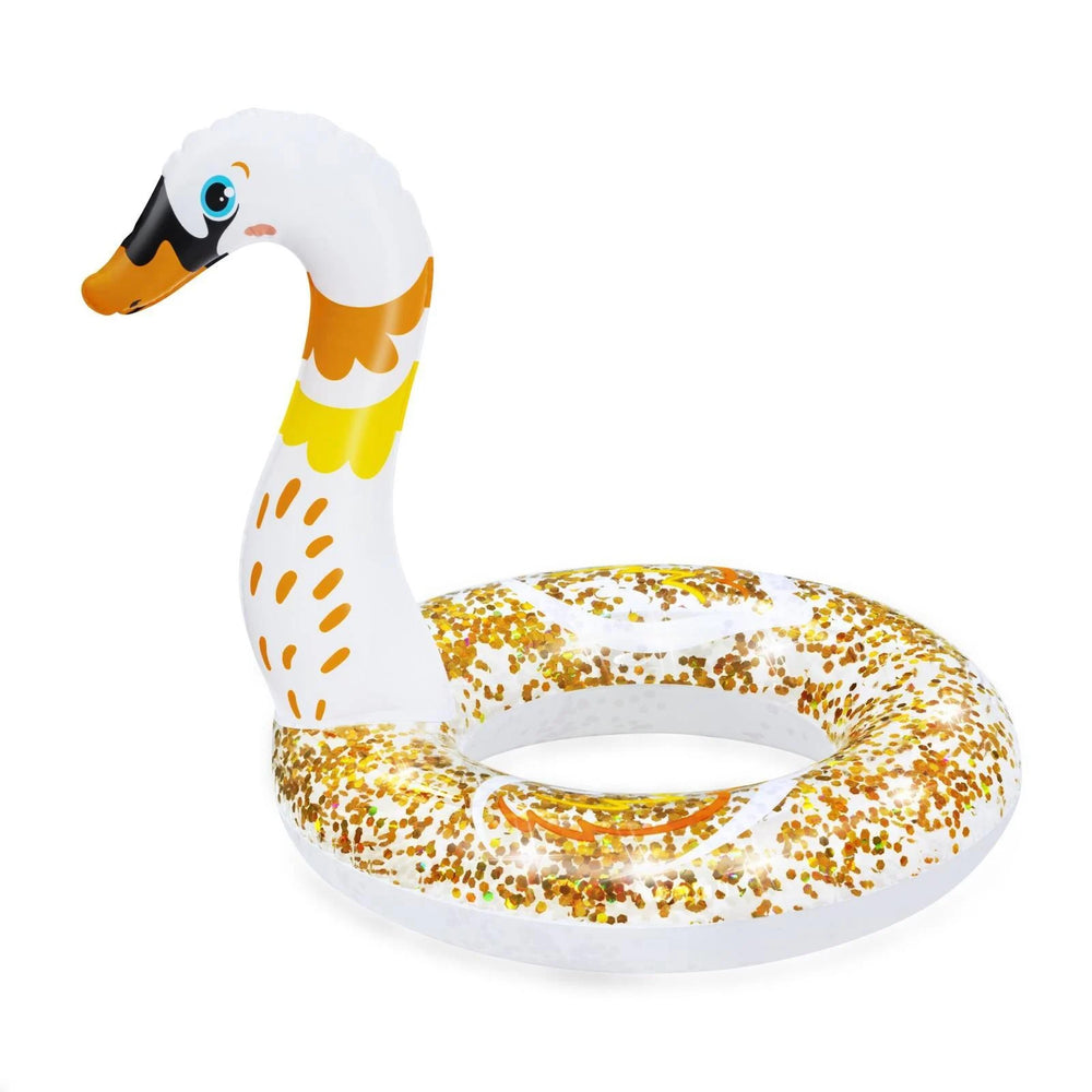 Bestway Swan Shimmer 'n Float Swim Tube 61cm - Colorland Toys