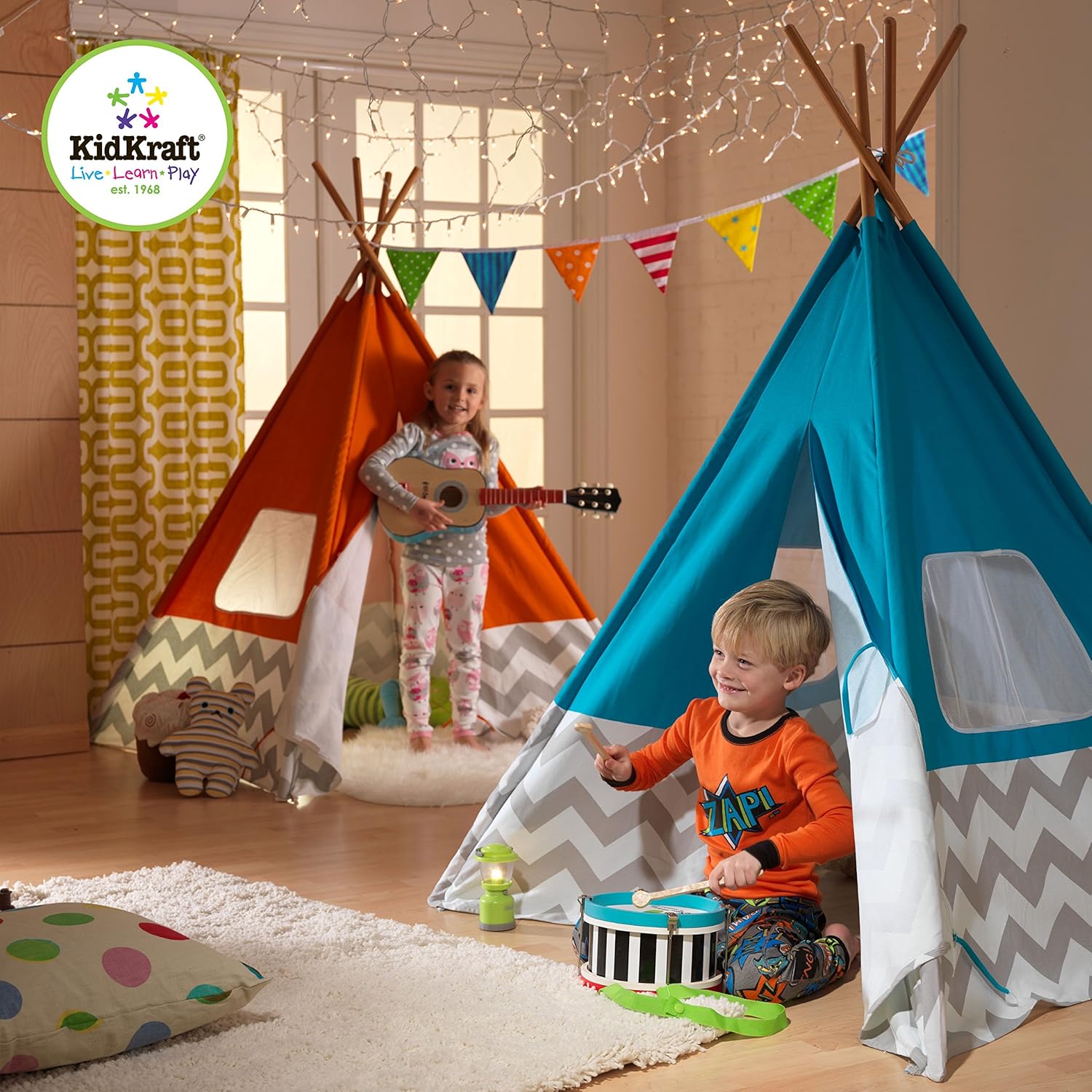 Turquoise Teepee Tents - Colorland Toys