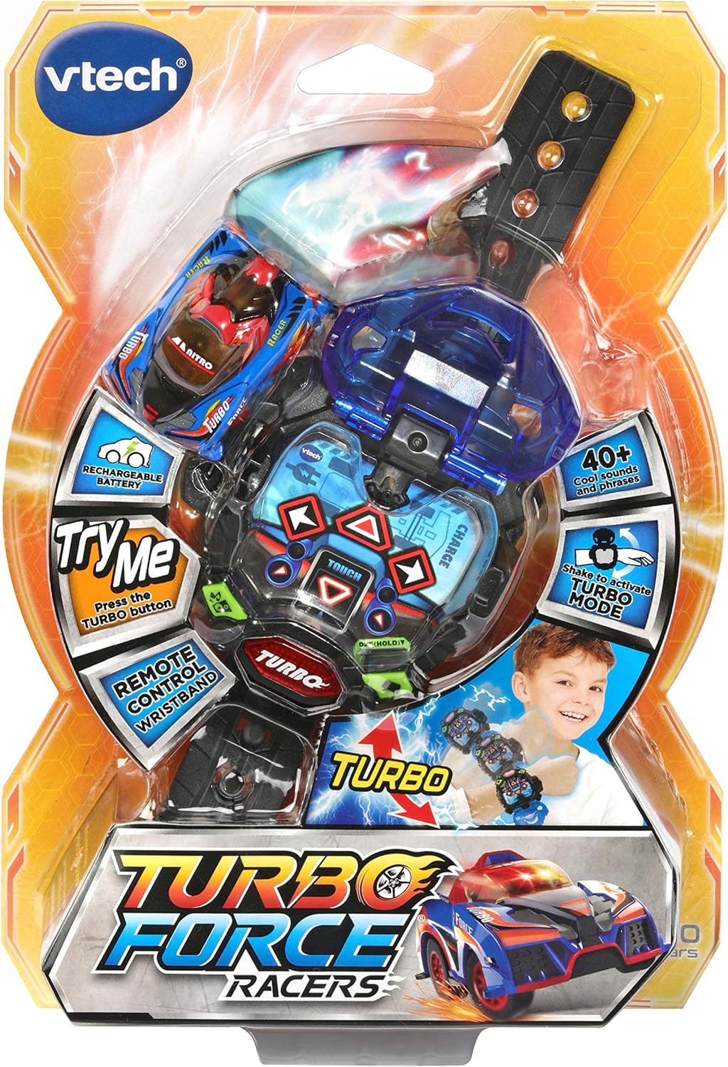 VTech Remote Control Turbo Force Racers Blue - 80-198403 - Colorland Toys
