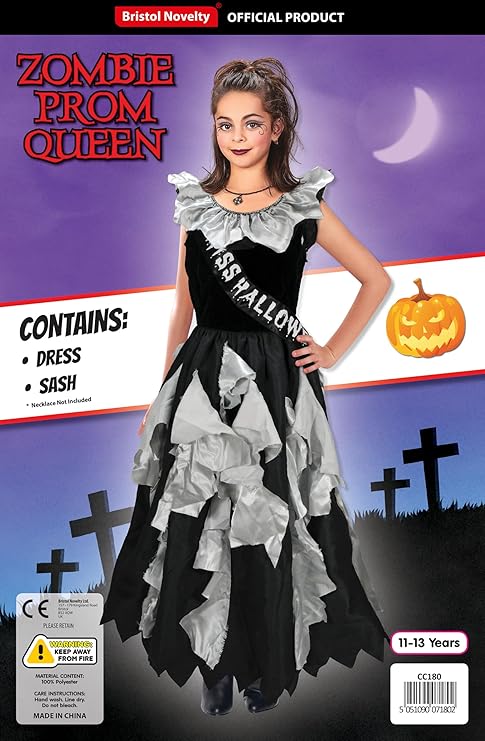 Zombie Prom Queen Costume 8-10Y CC179 — image 1