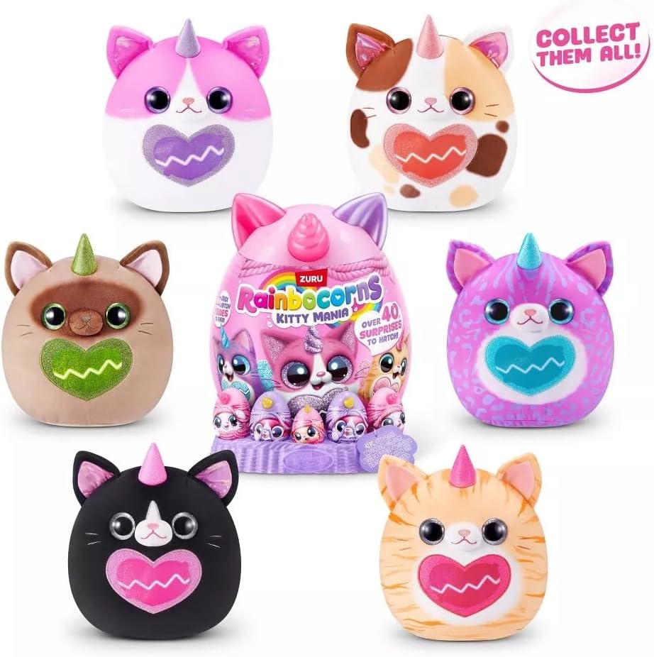 ZURU RAINBOCORNS Eggzania Kittymania Plush Toy - Colorland Toys