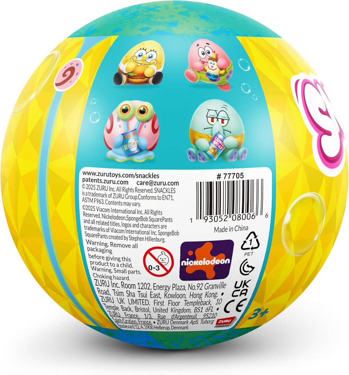 Zuru Snackles Licensed Character Spongebob Squarepants Capsule 77705GQ1 — image 7