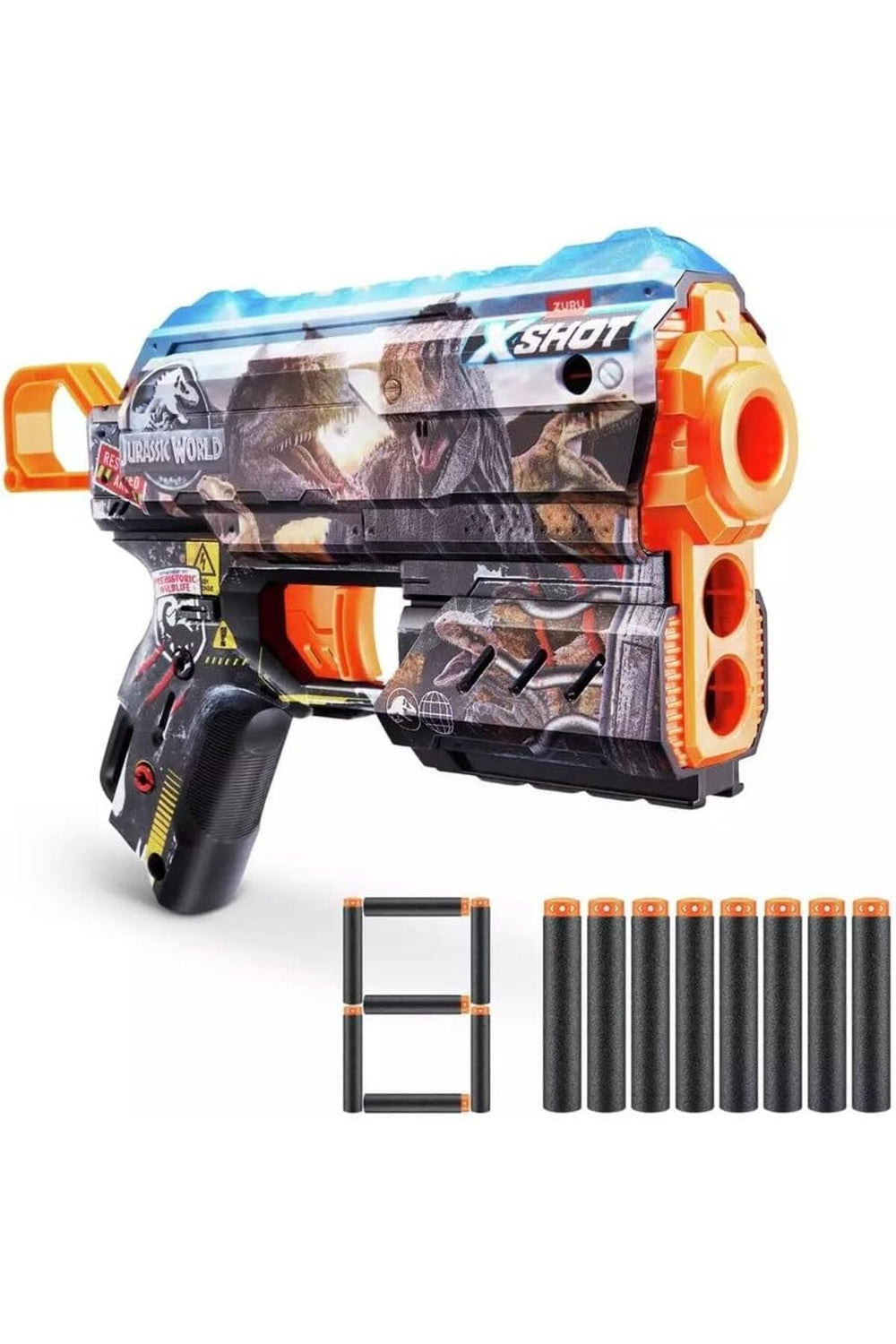 Zuru X-Shot Jurassic World Skins 8-Darts Flux Blaster - Colorland Toys