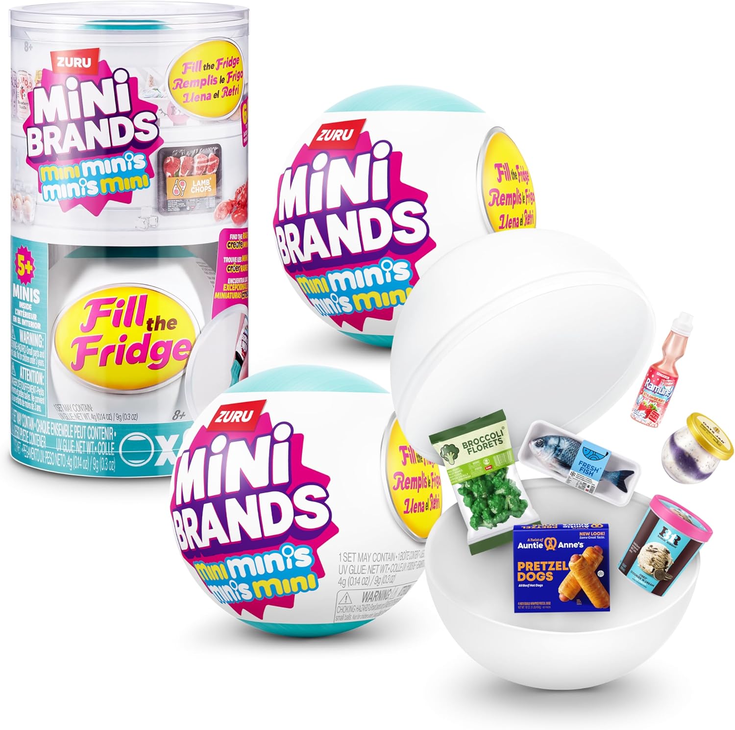 Zuru 5 Surprise Mini Brands Fill The Fridge Capsule- Series-1 77803GQ2 - Colorland Toys