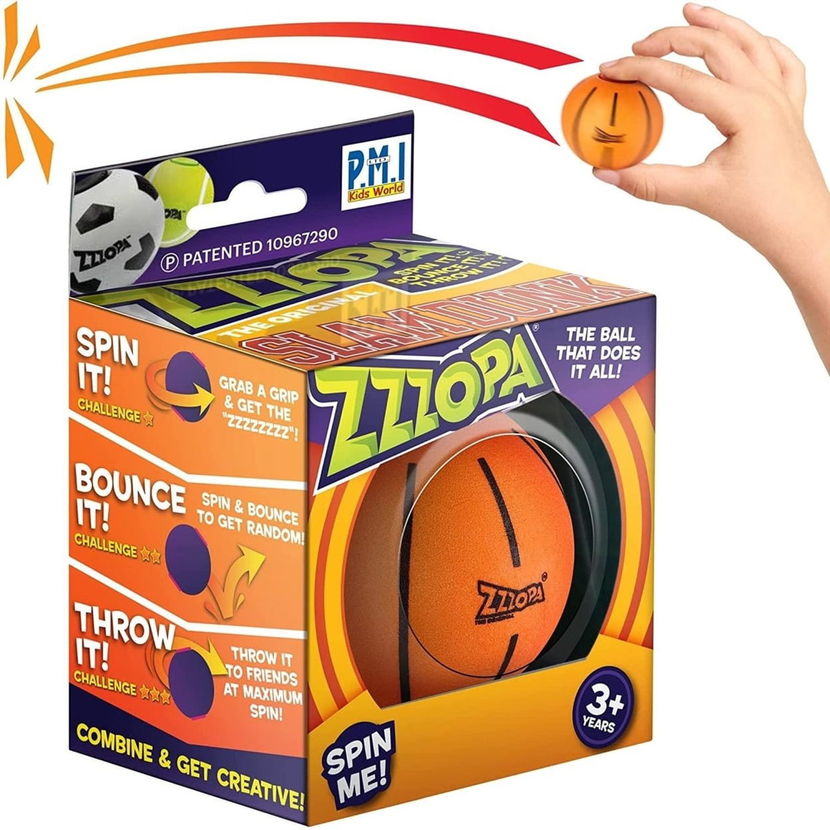 Zzzopa Fidget Ball Sport Range - Basketball Ball PMI-ZZ9010-Q — image 5