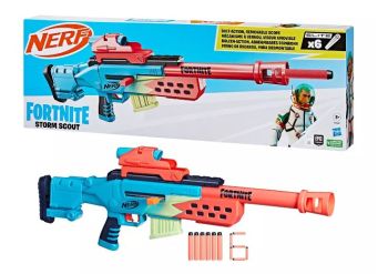Nerf Fortnite Primal Kids Toy Blaster for Boys and Girls with 4